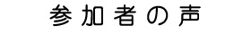 参加者の声